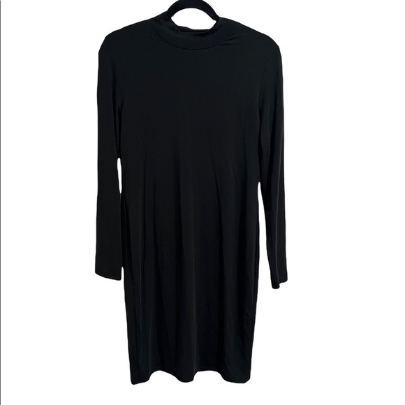 FOR THE REPUBLIC Long Sleeve Mock Neck Midi Dress size medium - Picture 4 of 5